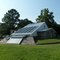a rather odd building in Littleton, NC for which I have no explanation, other than it's clearly very solar, and it has the word "Shalom" on a sign above the door, so, Shalom!, 7-27-11