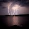 Lighting Strikes over Lake Gaston, North Carolina