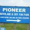 Pioneer Waterland & Dry Fun Park Sign