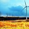 Snow on wind farm by Hayward Rd, Ellensburg, WA