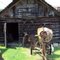 Antique logging tools and old tobacco barn at the Red River Museum Clay City,Kentucky 05-30-2011