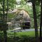 Gambrel garage.