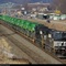 John Deere combine train