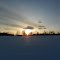 field & sunset