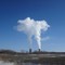 The steam from Enrico Fermi nuclear generation station