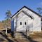 VIRGINIA: ISLE OF WIGHT COUNTY: ZUNI: Walnut Grove Baptist Church, 20707 Thomas Woods Trail entrance aspect