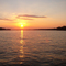 Mississippi River sunset from Grafton Ferry