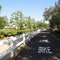 Bike lane and equestrain trail behind Richard Nixon Library