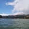 Fog coming down the moutain on San Pablo Reservoir