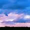 Cloudy sunset over bunche beach