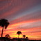 sunset at racetrack in New Smyrna Beach, Florida