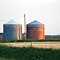 Grain Bins Near Alburnette, Iowa