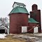 Old Tile Barn & Silo Corncrib - Iowa