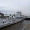 Barge in a Mississippi Lock