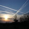 Jet Trails over the Fox Valley