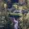 World Famous WHITE PASS RAILROAD seen from Klondike Highway, Alaska