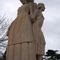 Pioneer Family, limestone sculpture by Pete Felten, Oberlin, KS