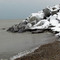Icicles along Lake Michigan