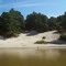 "the beach" white banks from water