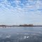 Fishing on frozen Threemile Lake