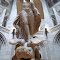 marble sculpture of the Archangel Michael overpowering Lucifer - Boston College