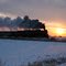 PM 1225 Polar Express North of Owosso, Michigan, November 2005
