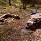 FLT M21 11.6 mi - Wiltsey Glen Bivouac, rock fire ring, rock seat
