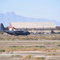 Plane landing at Holloman AFB