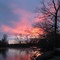 Sunset on Sandy Creek, 17 Apr 2009