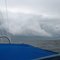 Squall line leaving Sackets Harbor