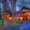 Five Pine Lodge in Sisters Oregon.  Late Evening Shot