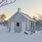 St. Leonard Polling House Covered with Snow