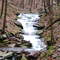 a waterfall in April