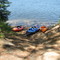 View of the water from the camp site