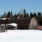 abandoned farm near Marquette Michigan in winter