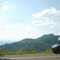 Can Am Spyder looking over the mountain