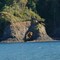 Natural arch,  just west of Freshwater Bay, Strait of Juan De Fuca.