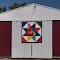 Marcia's Star barn quilt (with chickens)