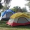 Camp tents in Okeechobee Reserve Forest