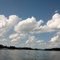 Gull Lake from the back of a pontoon, Brainerd, MN