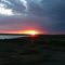 Sunset at East Allen Lake near Medicine Bow, Wyoming