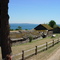 Ruth Baldwin's barn.  Admiralty Inlet beyond.
