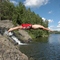 Diving at the falls