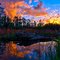 Sunset over Cypress Creek Wetlands in Jupiter, FL