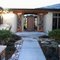 a newly landscaped entry