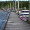 My kayak on the dock at Myers Chuck