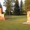 Monuments at Belmont Park Entrance
