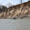Banks falling into the river