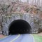 Rattlesnake Mountain #4 Tunnel, at mile post 465.6 on the Blue Ridge Parkway, SW portal. The tunnel is 410' long.