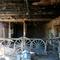 Barn filled with old wagon wheels at the  Hubbel Trading Post AZ